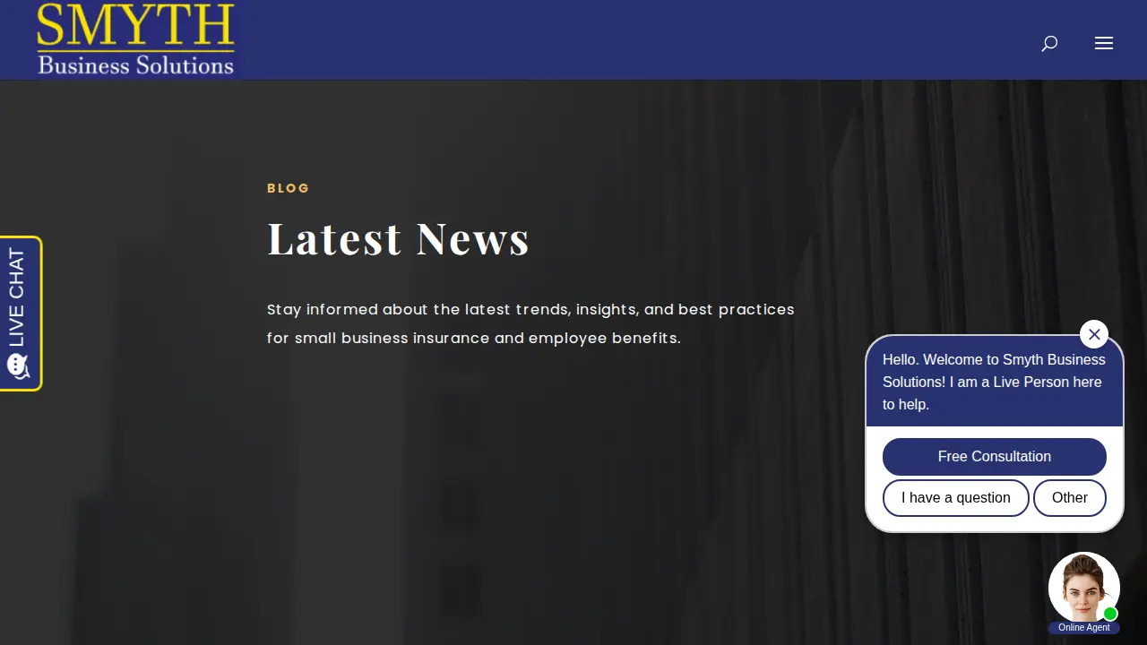 Smyth Business Solutions page