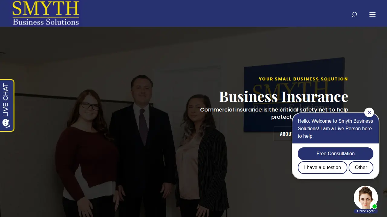 Smyth Business Solutions page