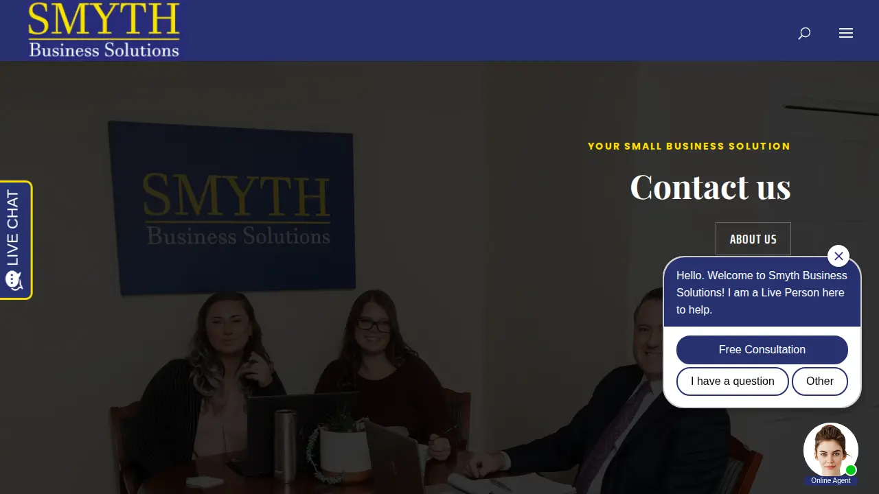 Smyth Business Solutions page