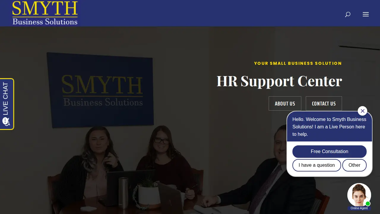 Smyth Business Solutions page