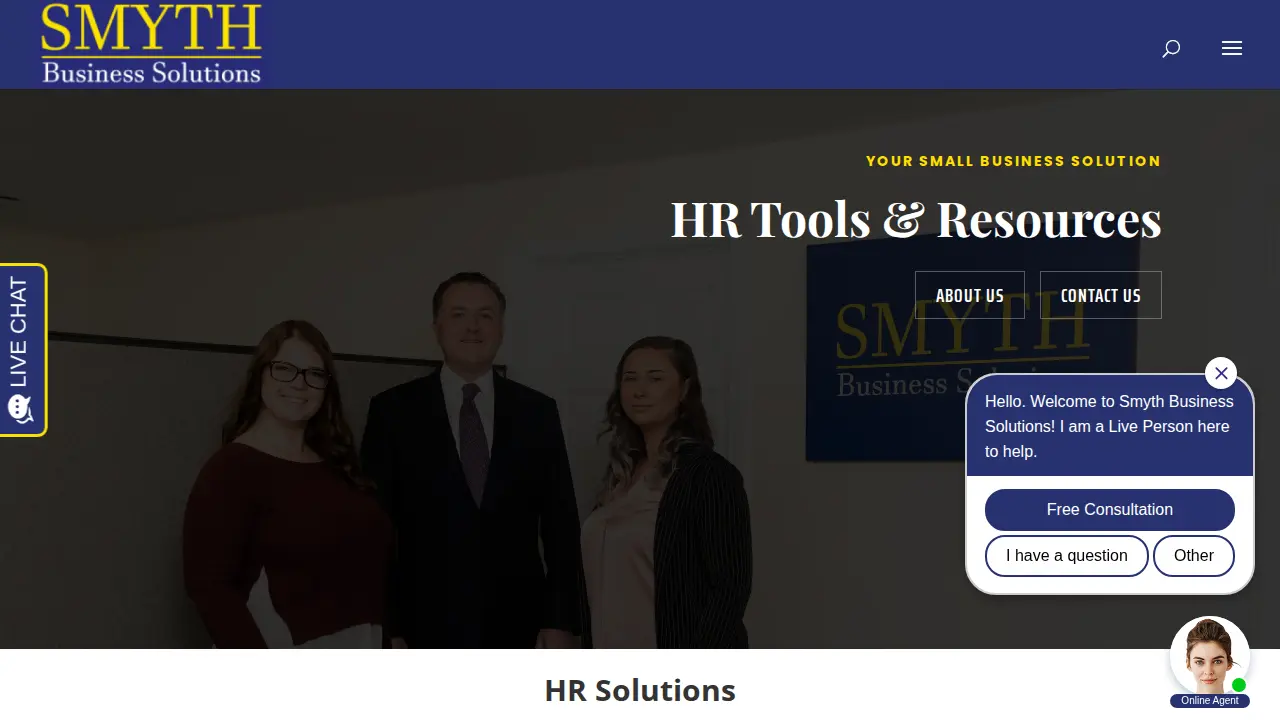 Smyth Business Solutions page