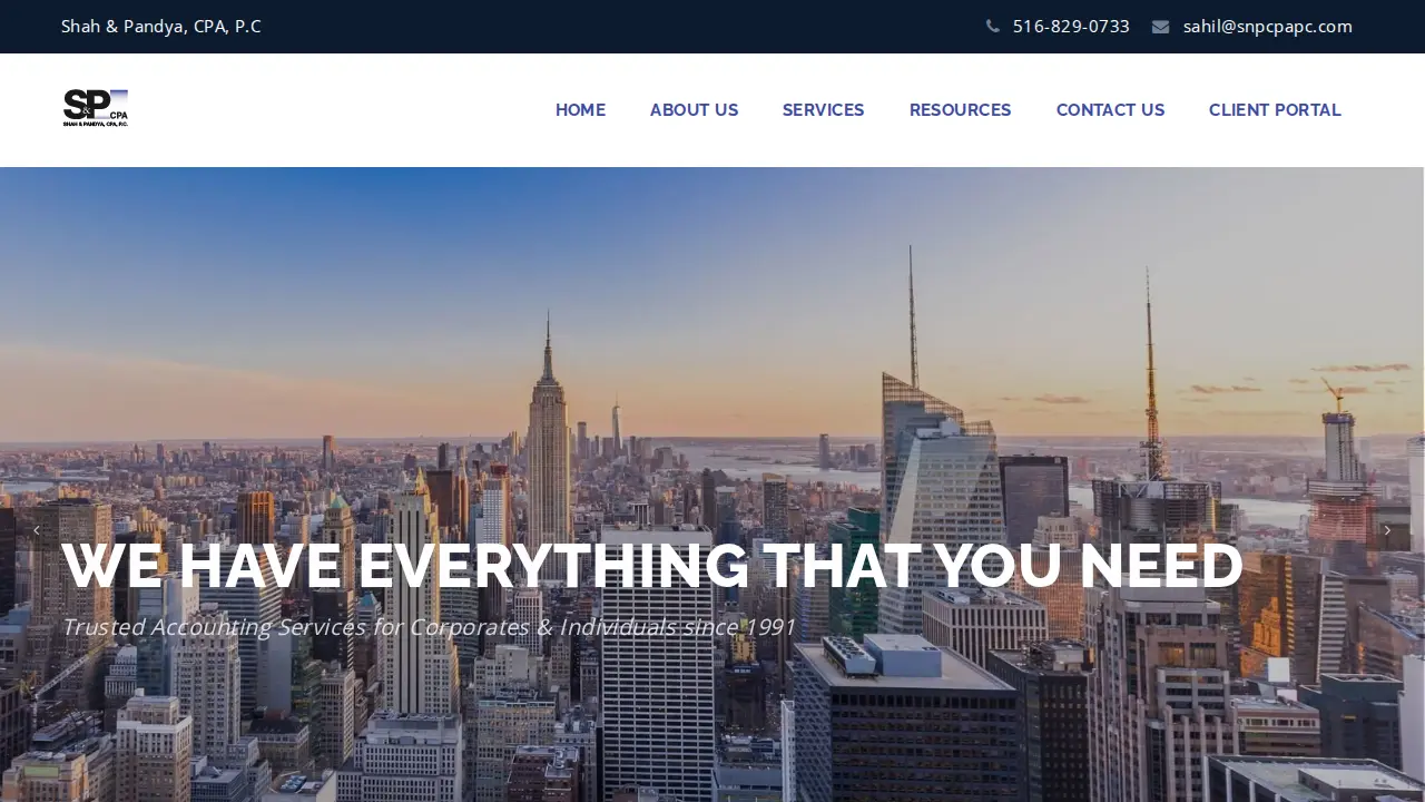 Shah & Pandya CPA PC page