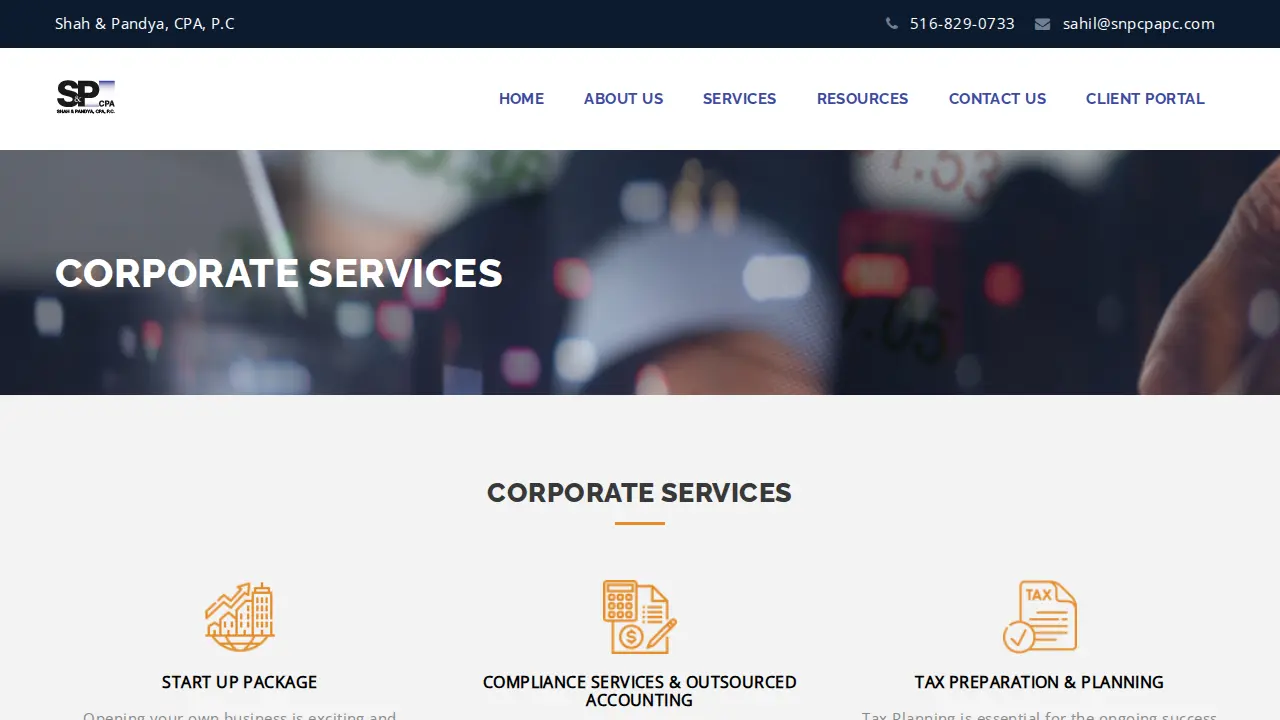 Shah & Pandya CPA PC page