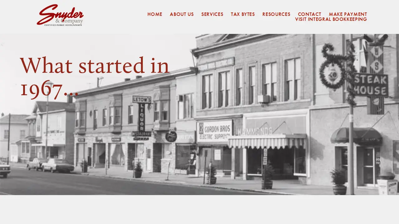 Snyder & Company page