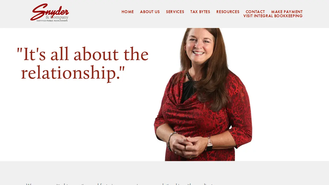 Snyder & Company page