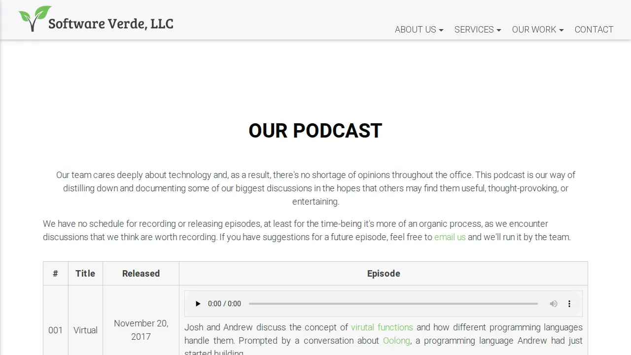 Software Verde, LLC page