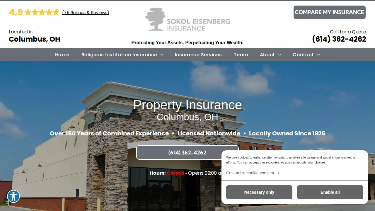 Sokol Eisenberg Insurance page