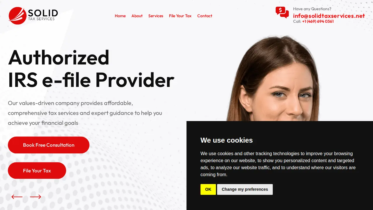 Solid Tax Services page