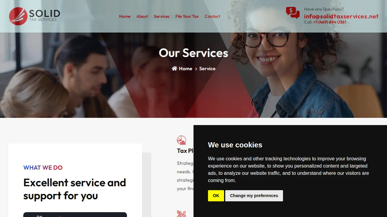 Solid Tax Services page
