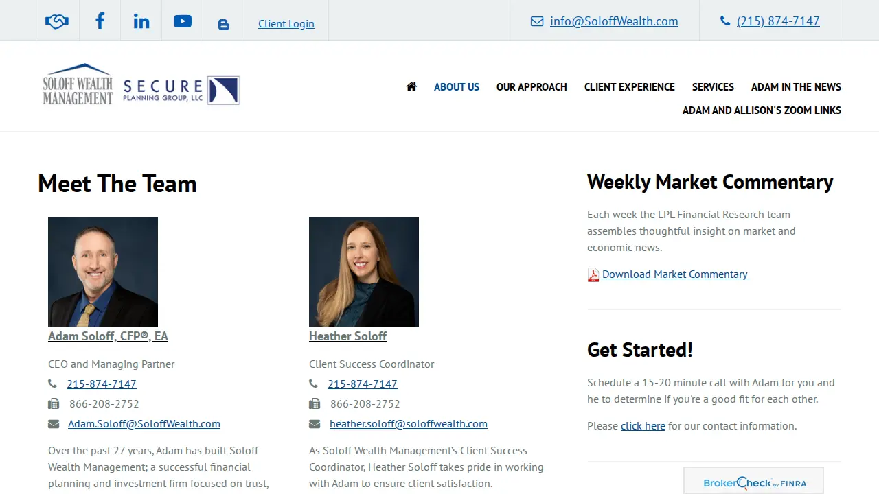 Soloff Wealth Managment page