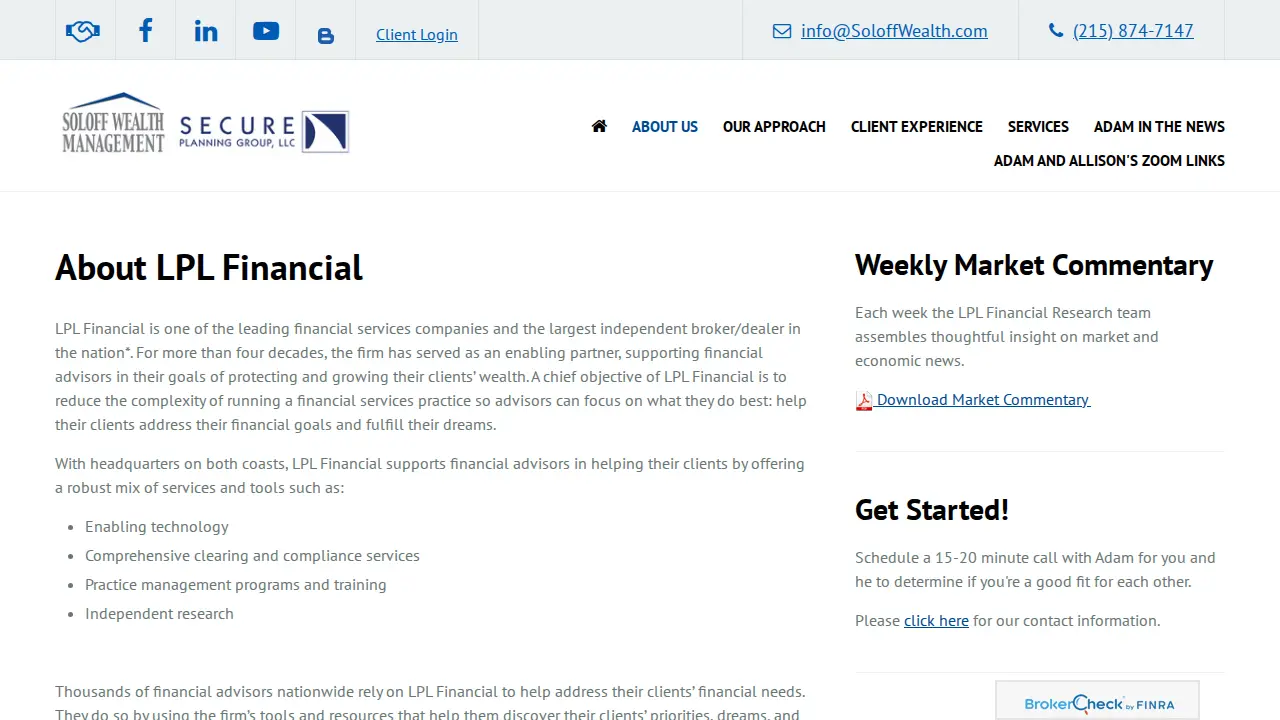 Soloff Wealth Managment page