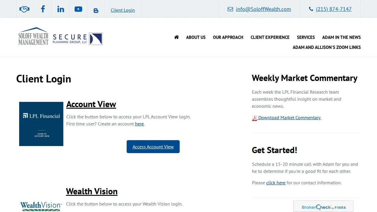 Soloff Wealth Managment page
