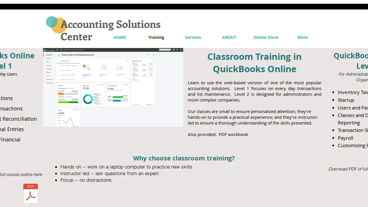 Accounting Solutions Center Inc page