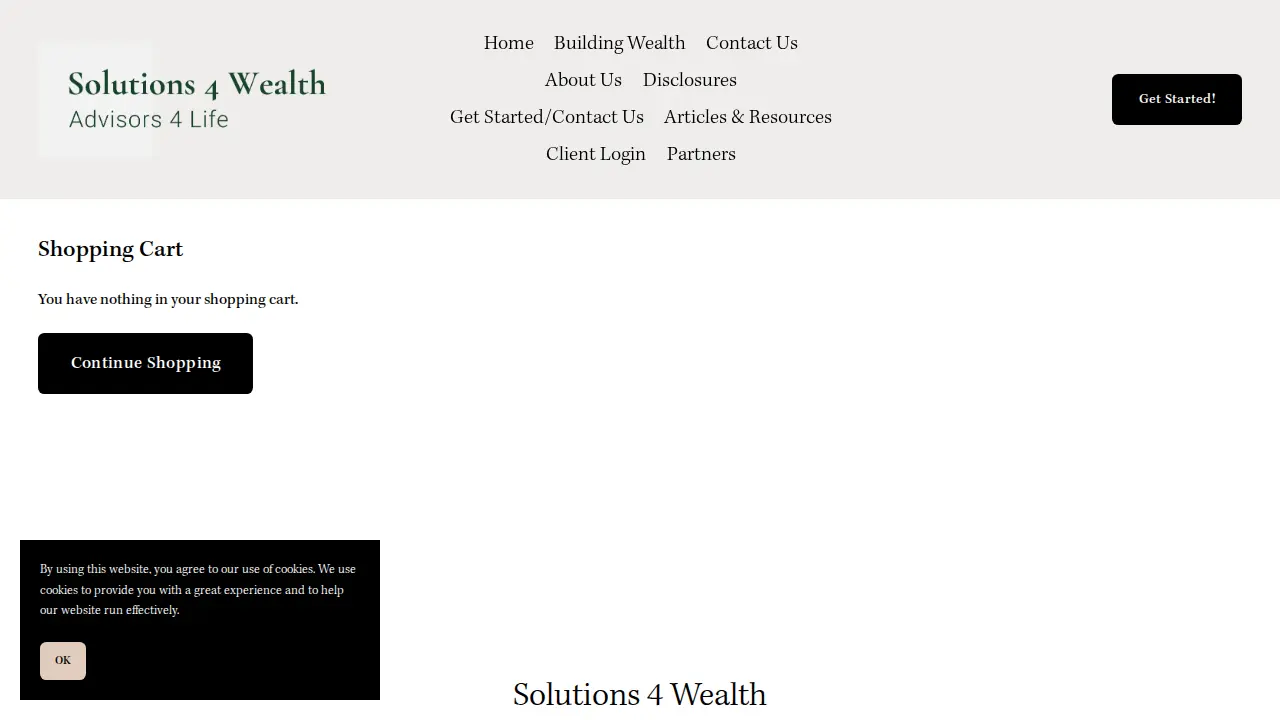 Solutions 4 Wealth page