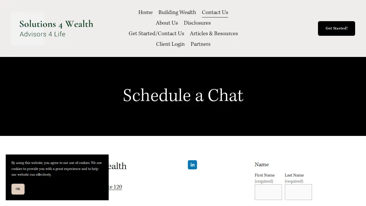 Solutions 4 Wealth page