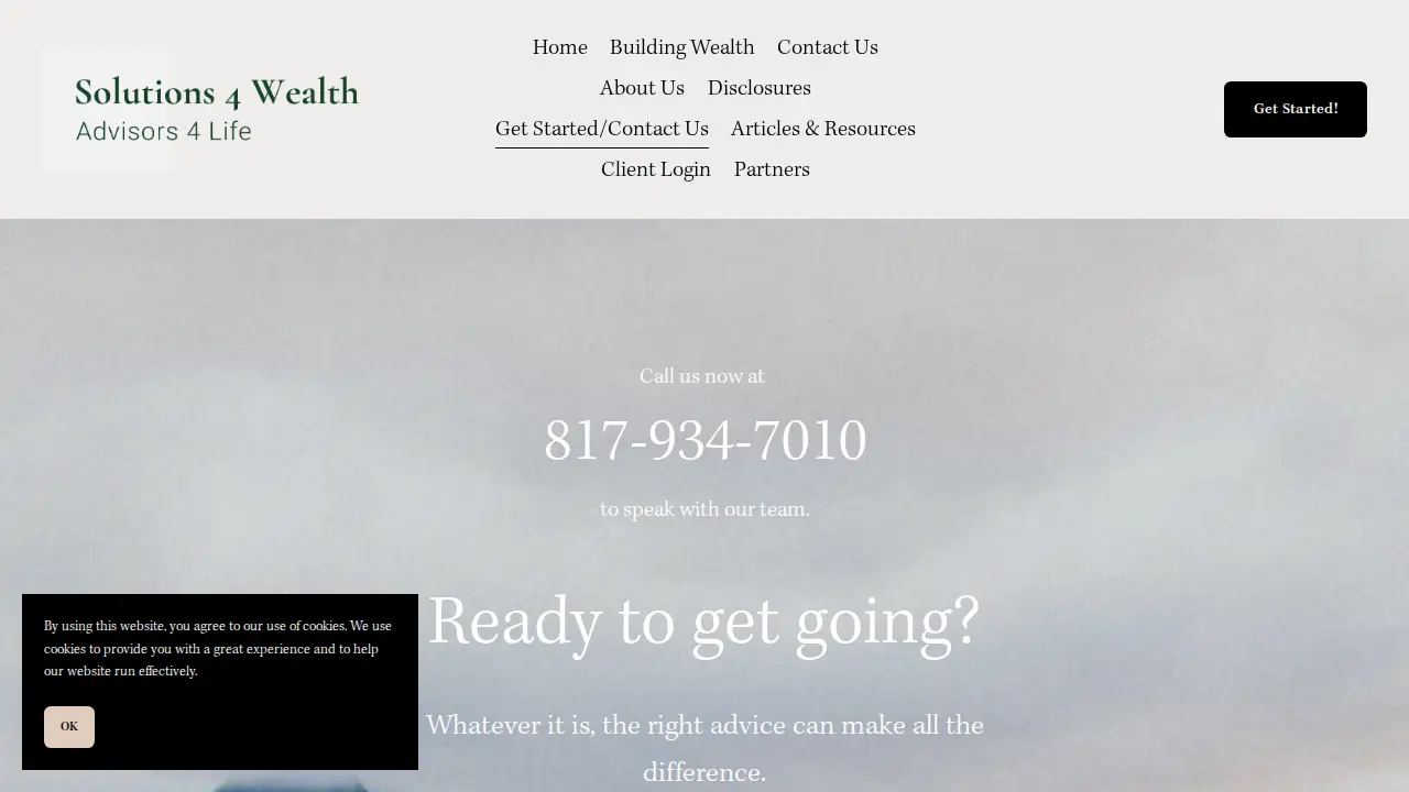 Solutions 4 Wealth page