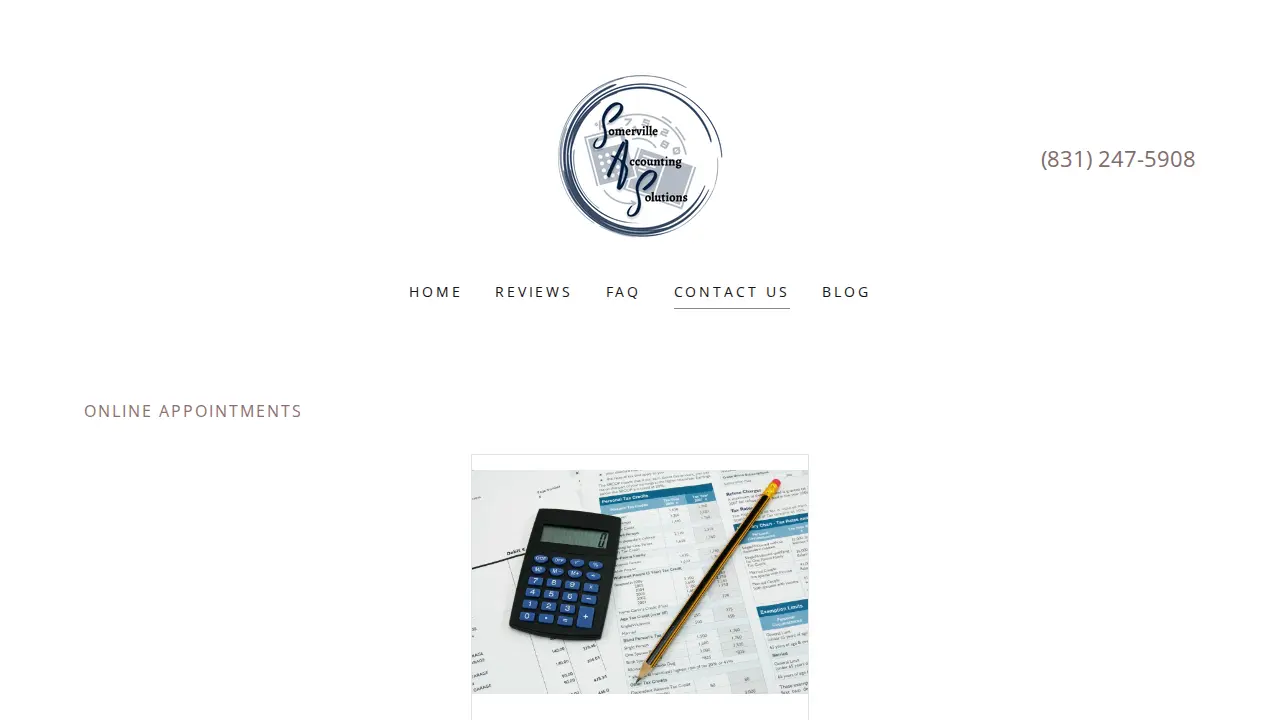 Somerville Accounting Solutions page