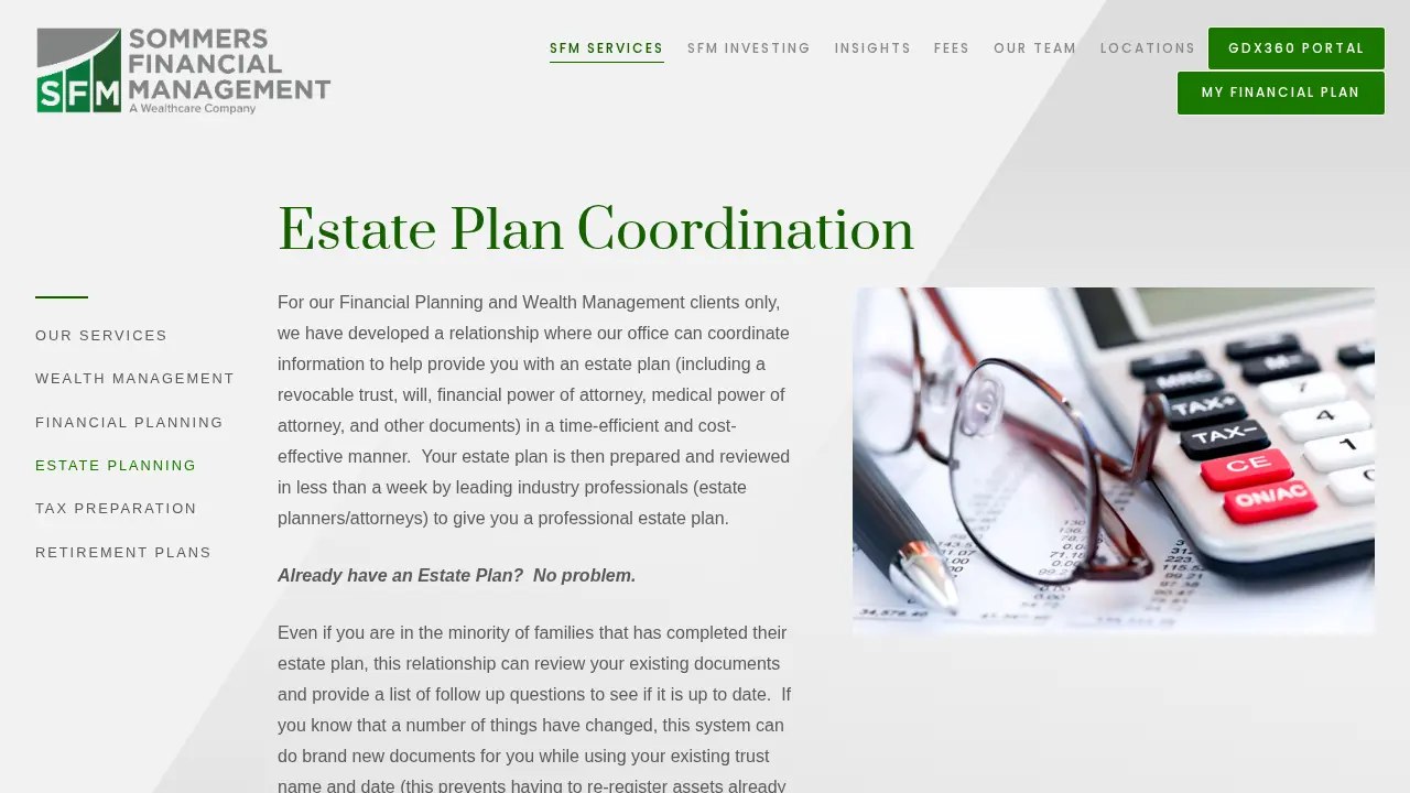 Sommers Financial Management - a Wealthcare Company page