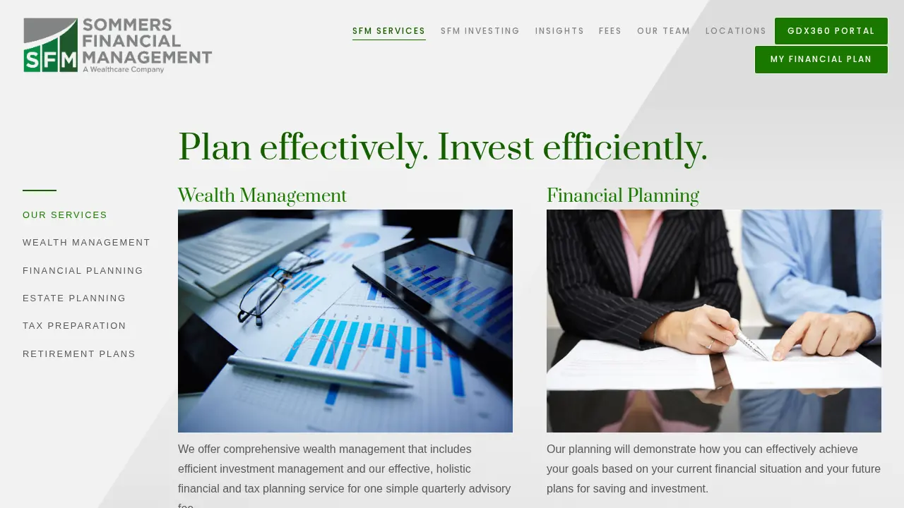 Sommers Financial Management - a Wealthcare Company page