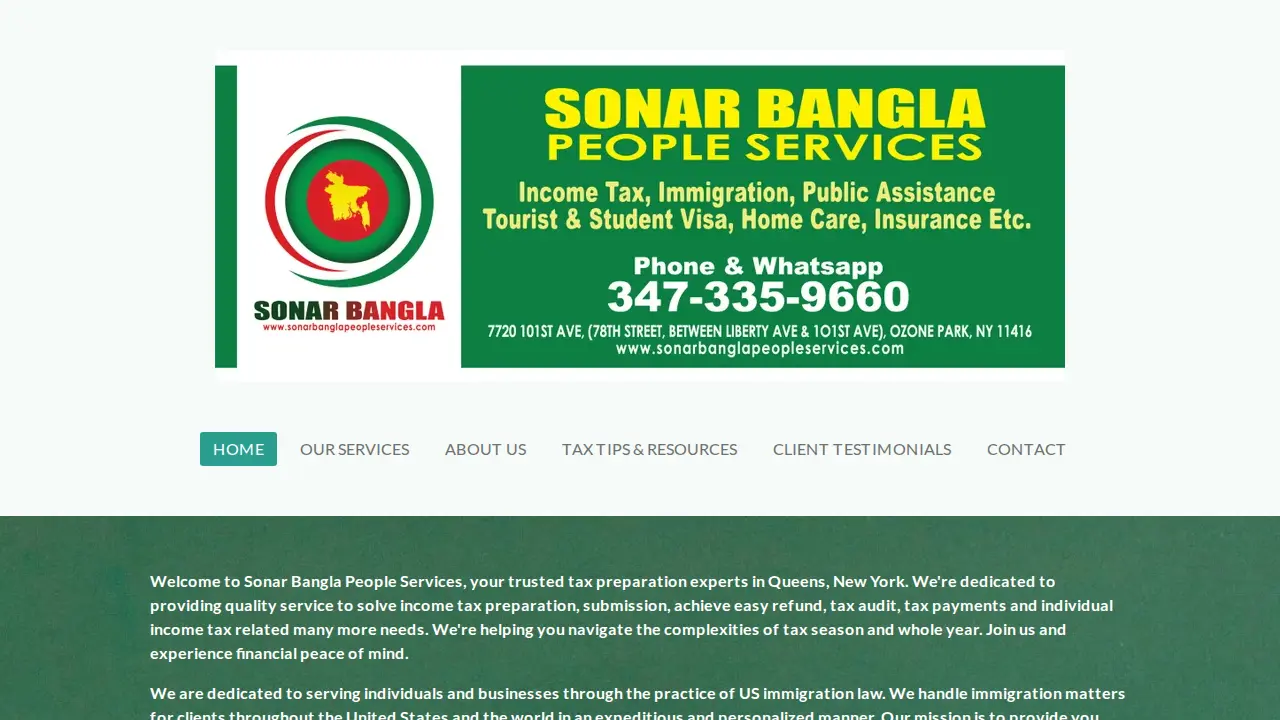Sonar Bangla People Services