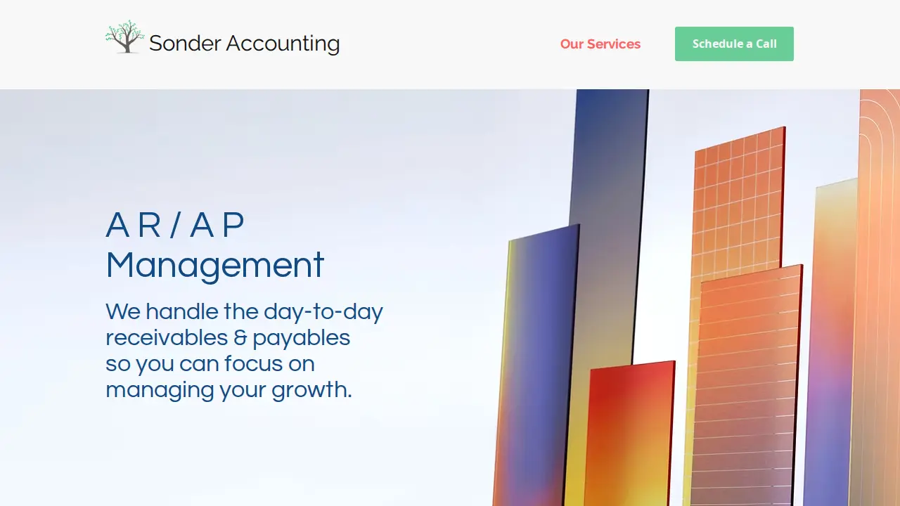 Sonder Accounting page