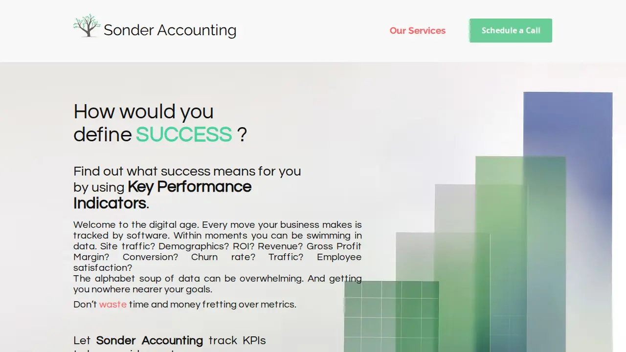 Sonder Accounting page