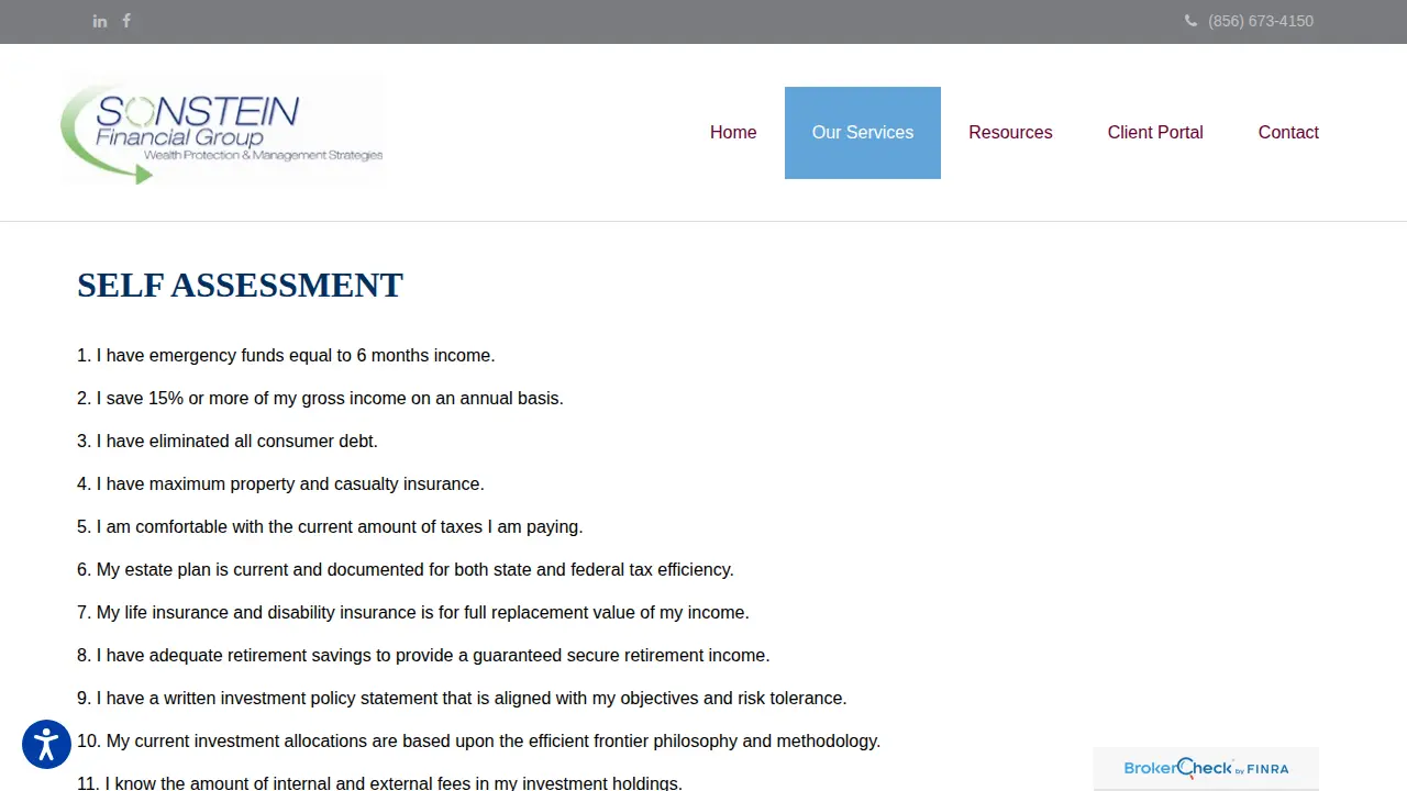 Sonstein Financial Group page