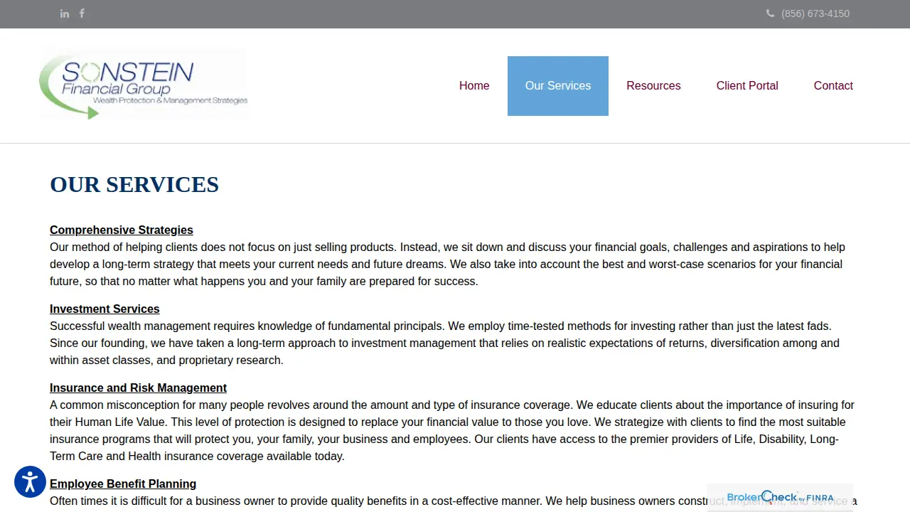 Sonstein Financial Group page
