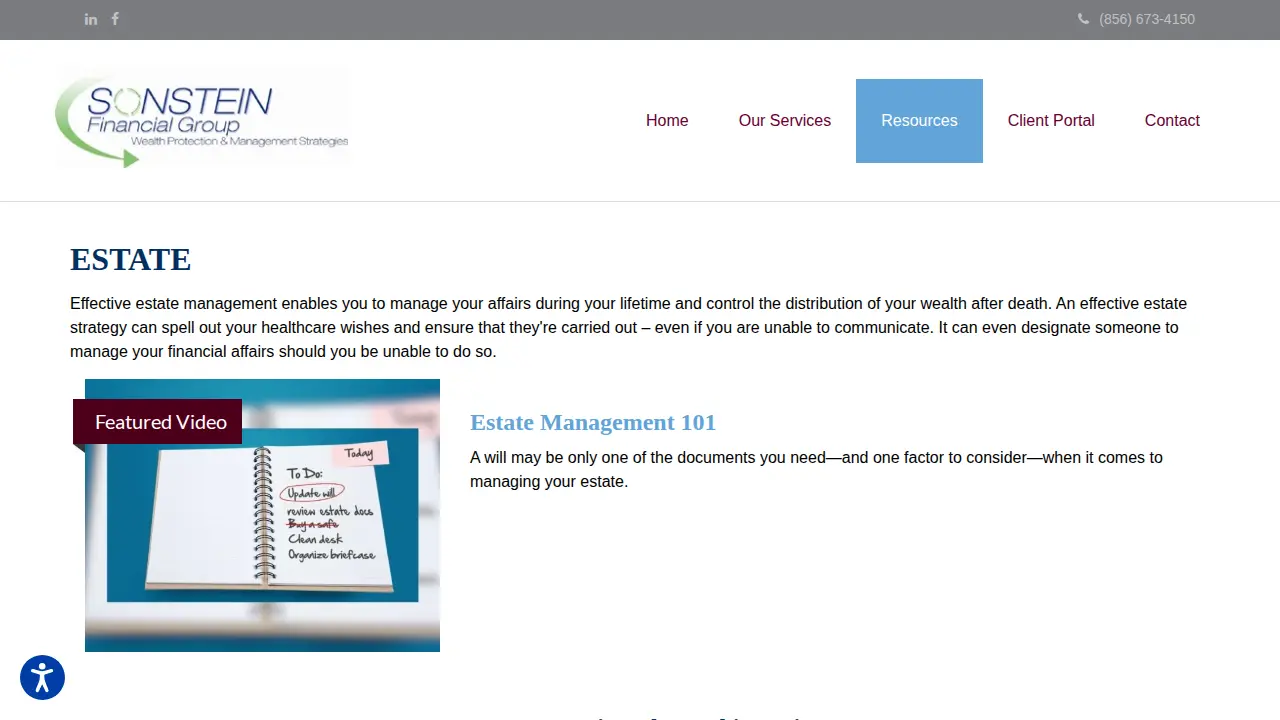 Sonstein Financial Group page