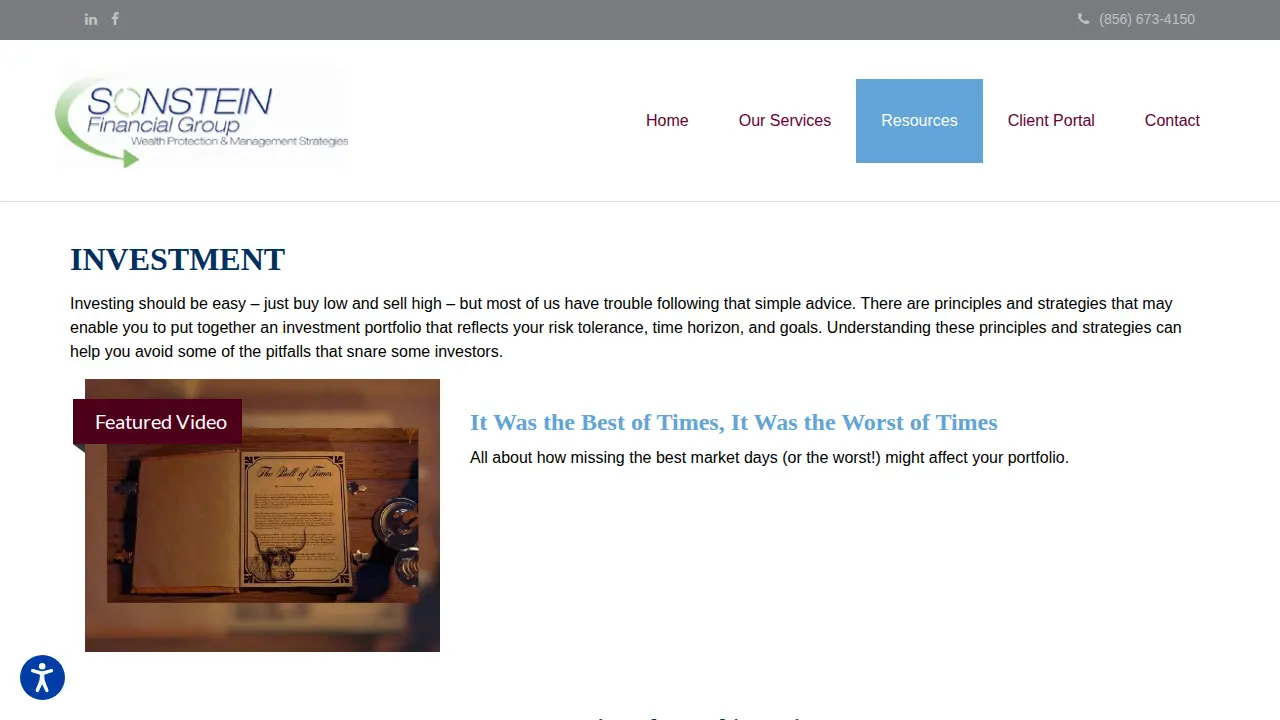 Sonstein Financial Group page