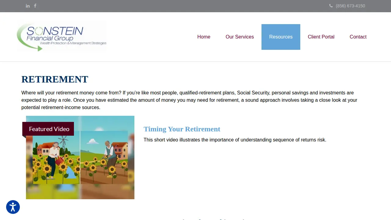 Sonstein Financial Group page