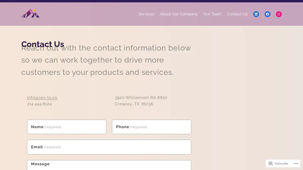 Summit Office Solutions page