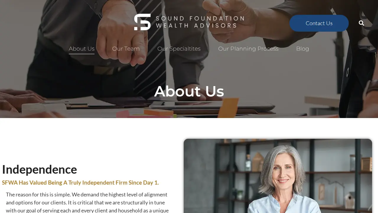 Cory Thomas - Sound Foundation Wealth Advisors page