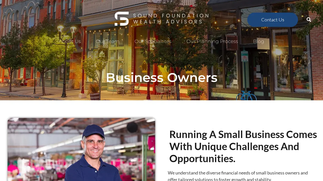 Cory Thomas - Sound Foundation Wealth Advisors page