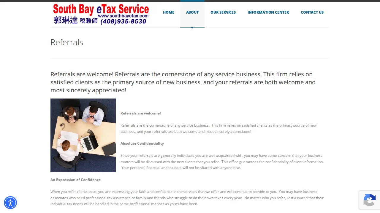 South Bay eTax Service page