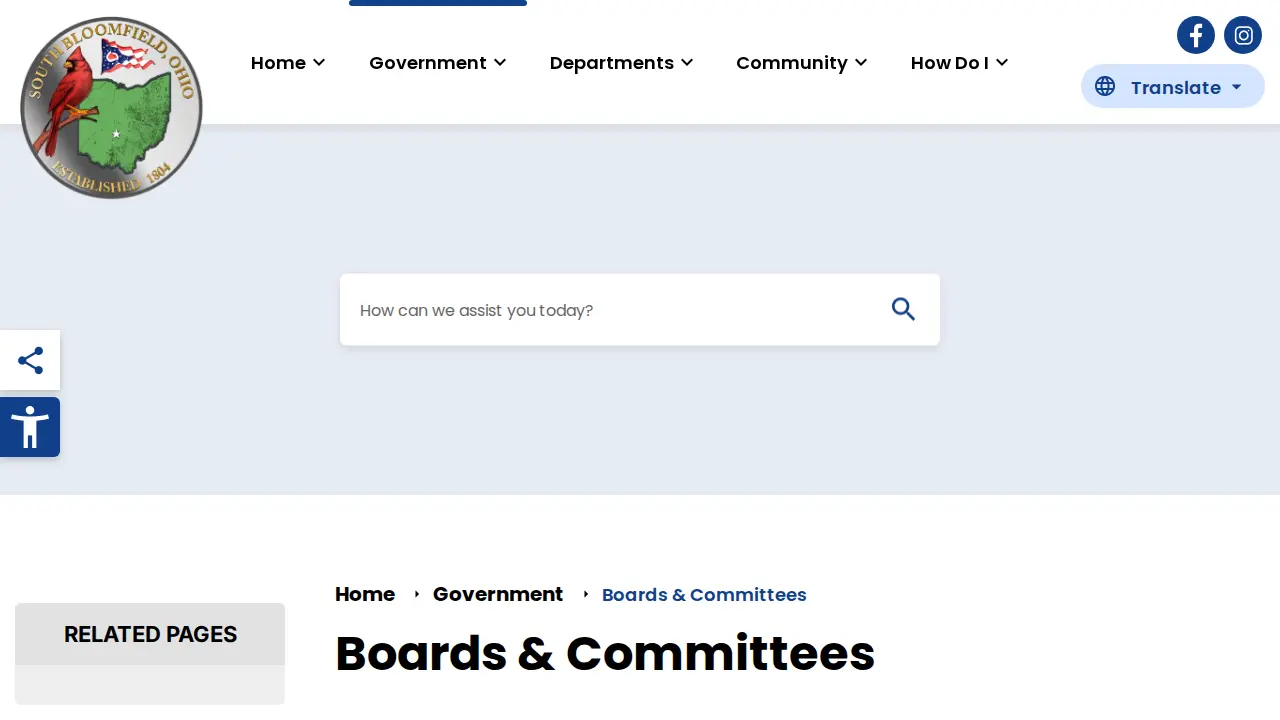 South Bloomfield Income Tax page
