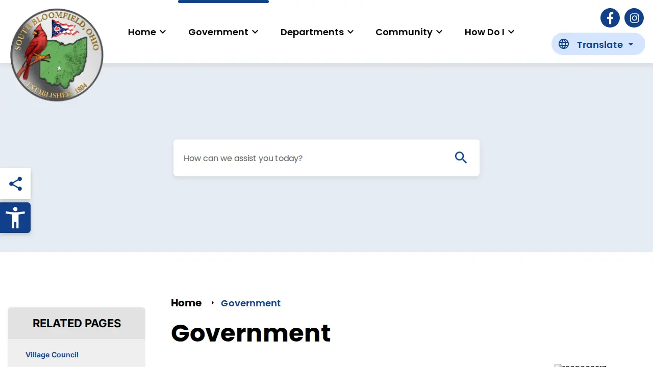 South Bloomfield Income Tax page