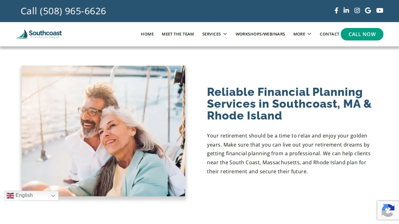 Southcoast Financial Group page