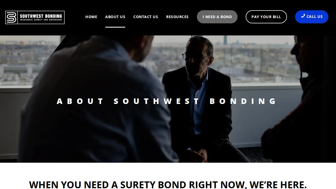 Southwest Bonding Company, LLC page