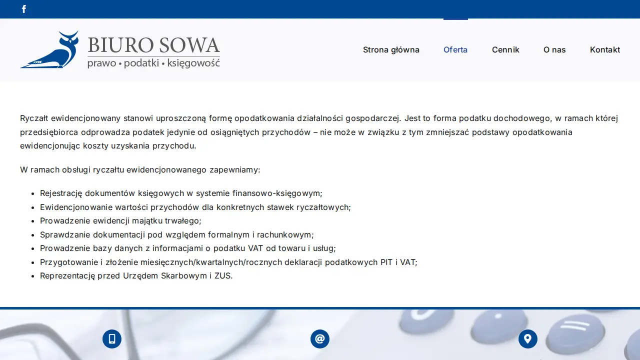 Sowa Biuro rachunkowo - podatkowe page