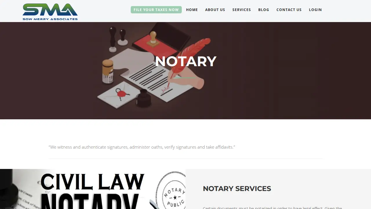 Sow Merry Associates page