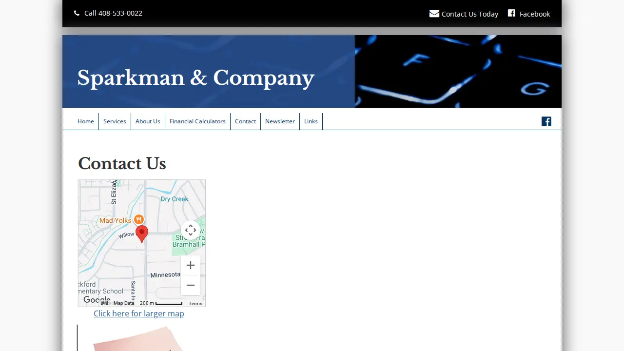 Sparkman and Company page