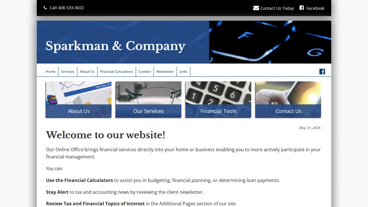 Sparkman and Company page