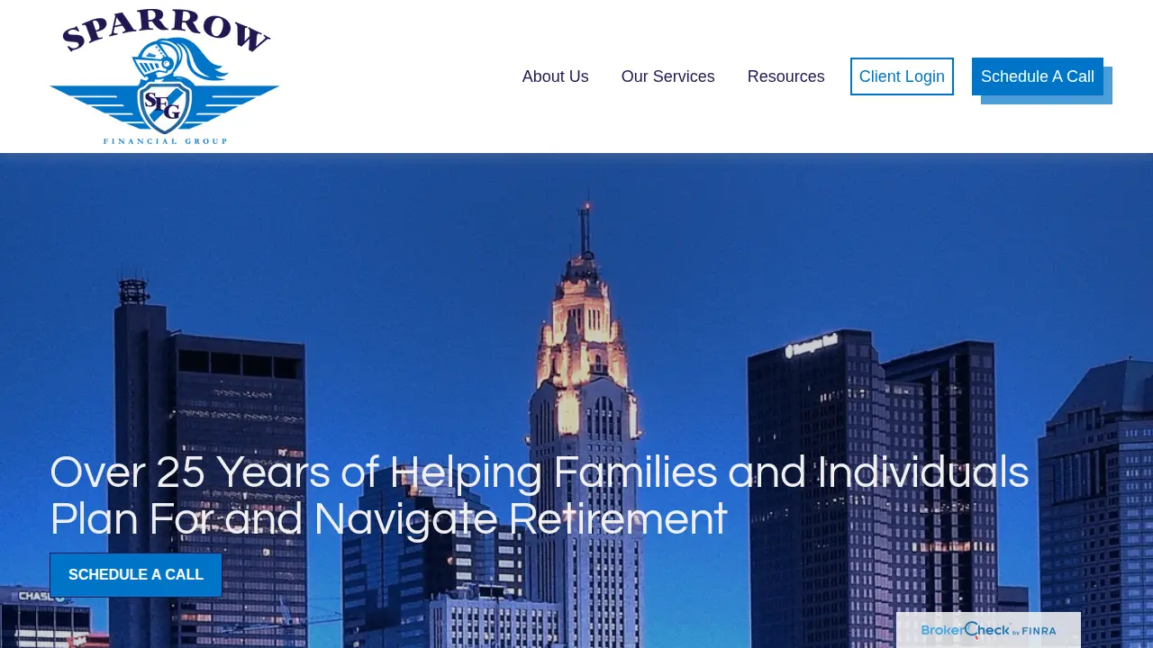 Sparrow Financial Group page
