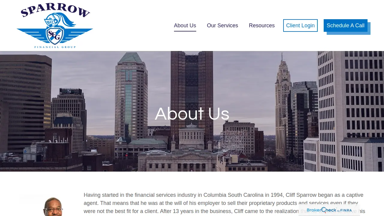 Sparrow Financial Group page