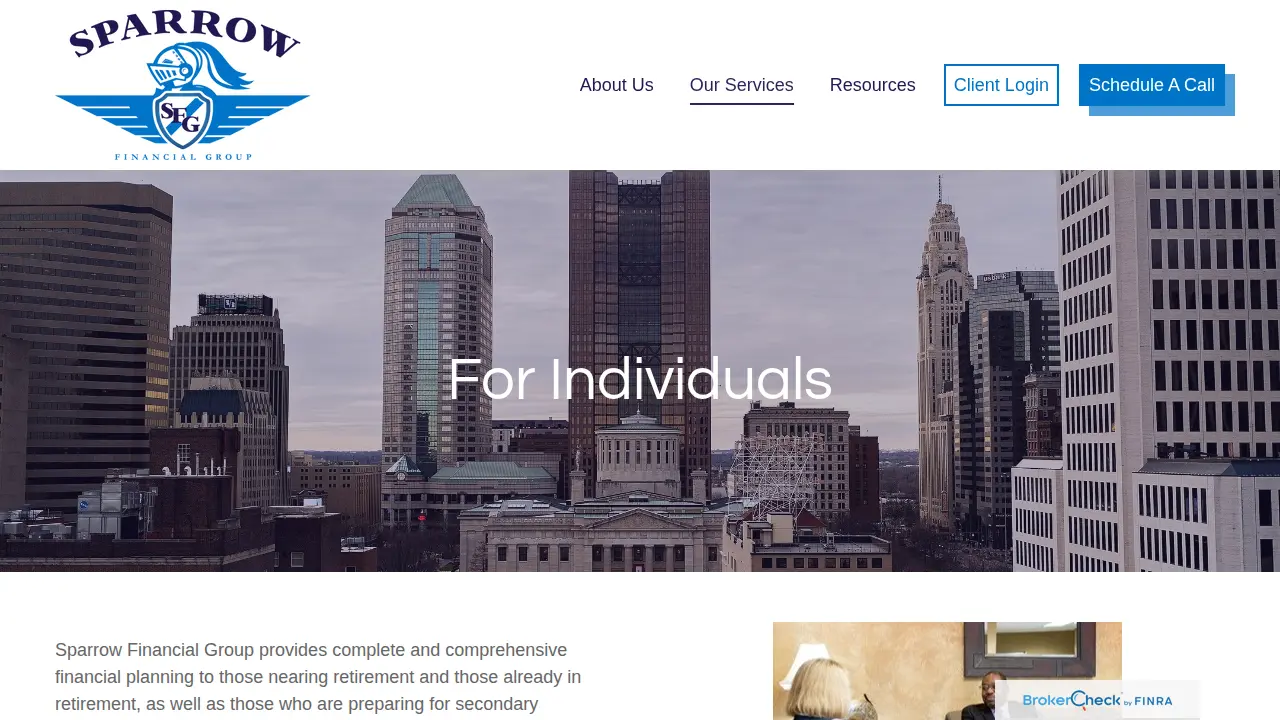 Sparrow Financial Group page