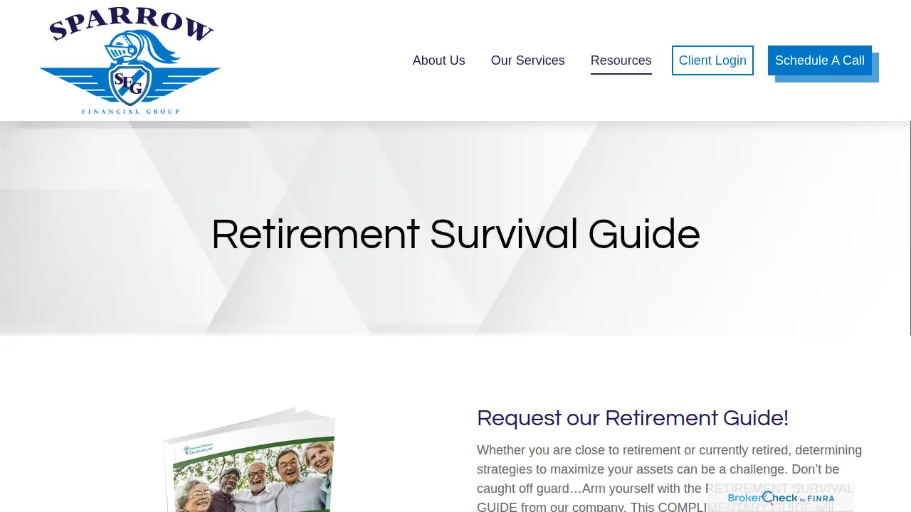 Sparrow Financial Group page