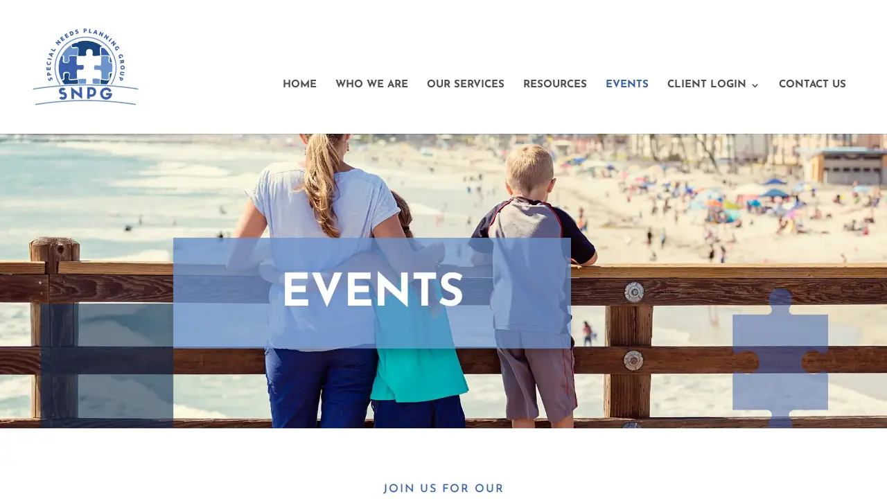 Special Needs Planning Group page