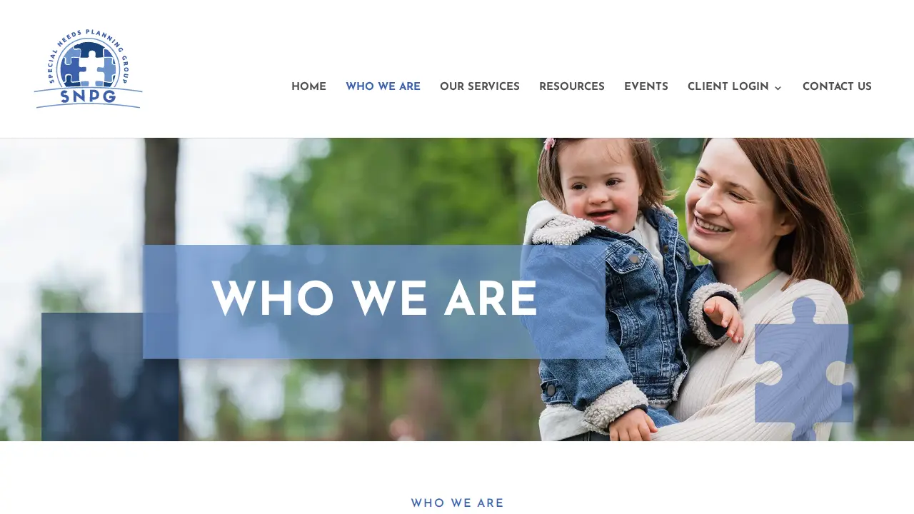 Special Needs Planning Group page