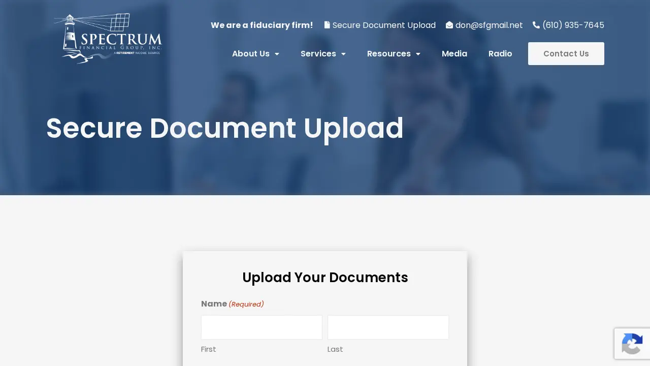 Spectrum Financial Group, Inc. page